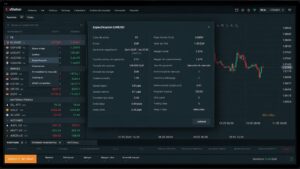 Tabla de instrumentos en xStation para revisar horarios mínimos y spreads