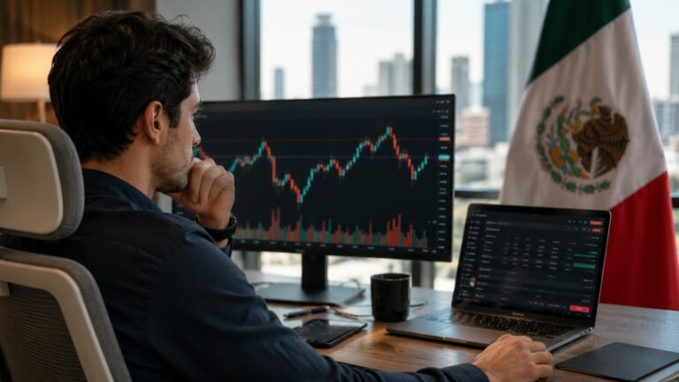 Trader revisa ajustes de dividendos CFD en índices desde México