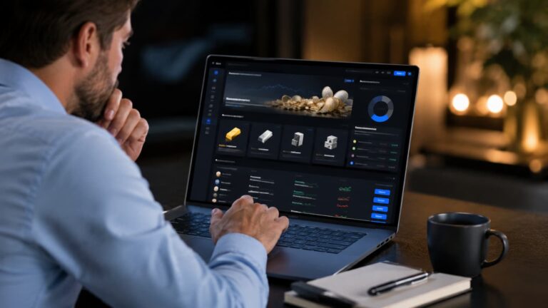 Trader revisa condiciones de cashback y productos elegibles en una plataforma online