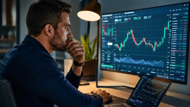 Trader revisa protección de saldo negativo antes de operar CFD