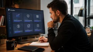 Trader revisa reglas de FundingPips antes de pedir reward