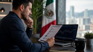 Trader revisa reglas de fondeo para operar Forex desde México