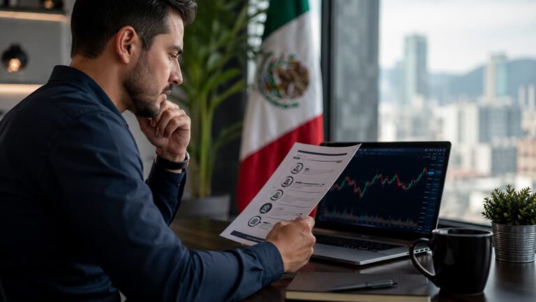 Trader revisa reglas de fondeo para operar Forex desde México