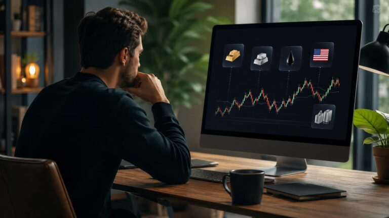 Trader revisa reglas de fondeo para operar activos sintéticos
