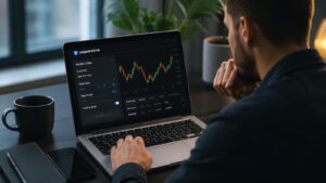 Trader revisando Stop Loss en Pepperstone antes de operar CFDs