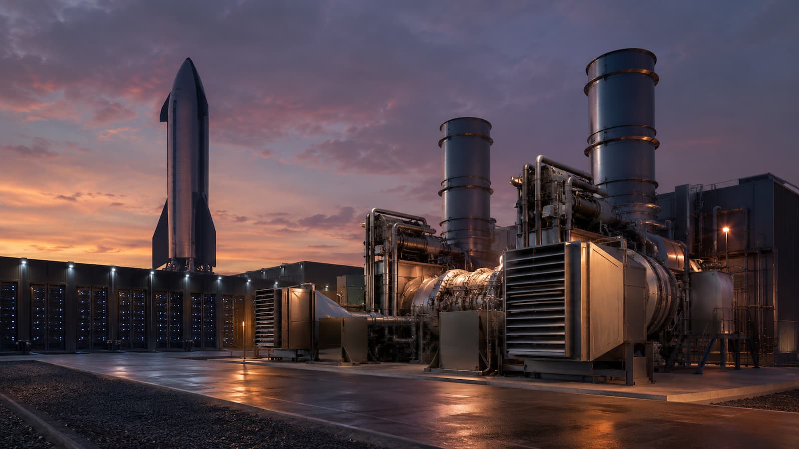 Turbinas de gas para centros de datos detrás del relato de “energía oscura” de SpaceX.