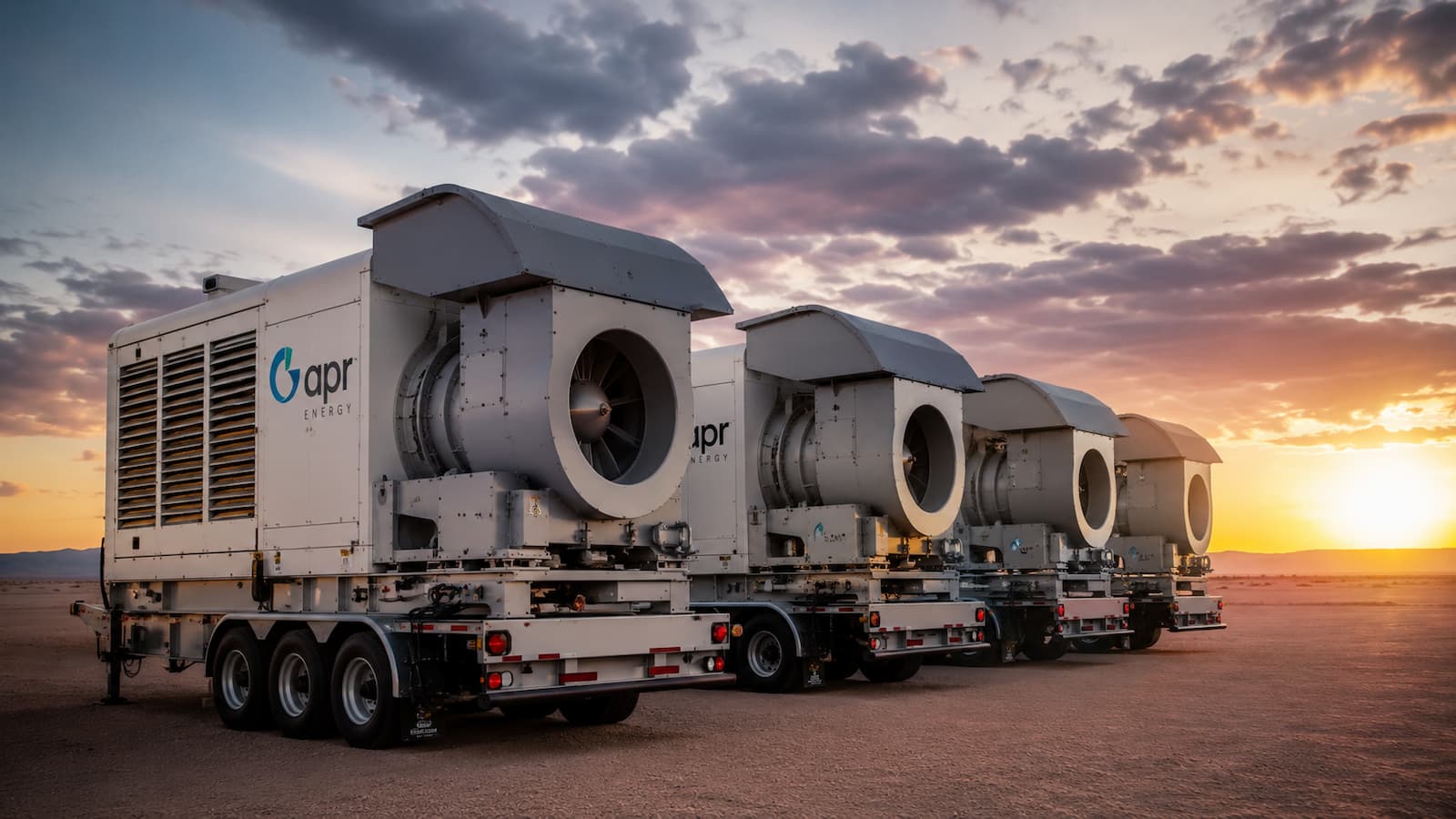 Turbinas móviles de APR Energy empresa adquirida por Elon Musk en una operación millonaria.
