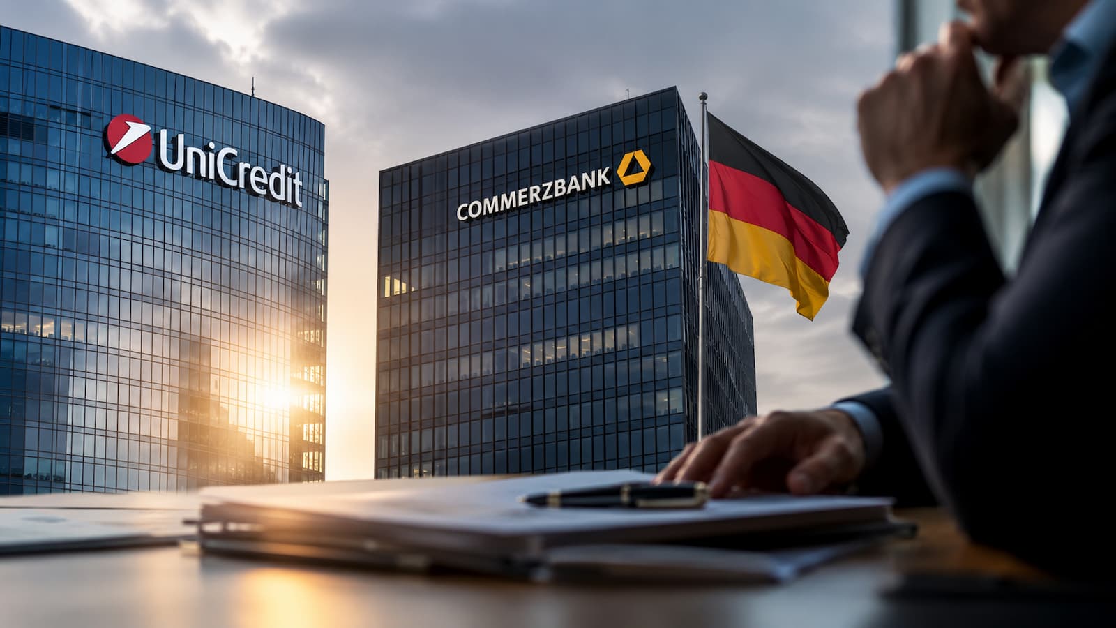 UniCredit roza el control de Commerzbank mientras Berlín suaviza su oposición política.