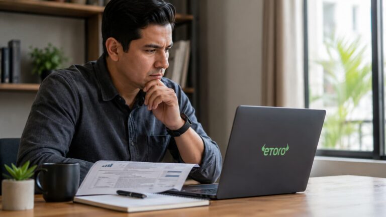 Usuario mexicano revisa regulación y costes antes de operar con eToro.