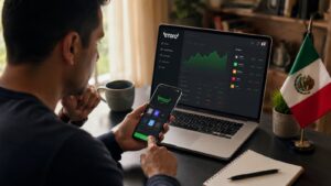 Usuario mexicano revisando eToro costes y regulación