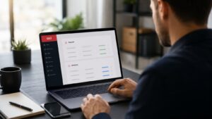 Usuario revisa depósitos y retiros en el nuevo portal de AXI.