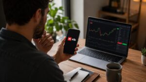 Usuario revisando condiciones de XTB antes de operar desde México