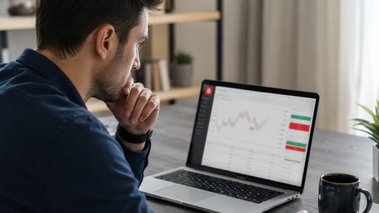 Usuario revisando posibles costes bancarios antes de retirar fondos de XTB.