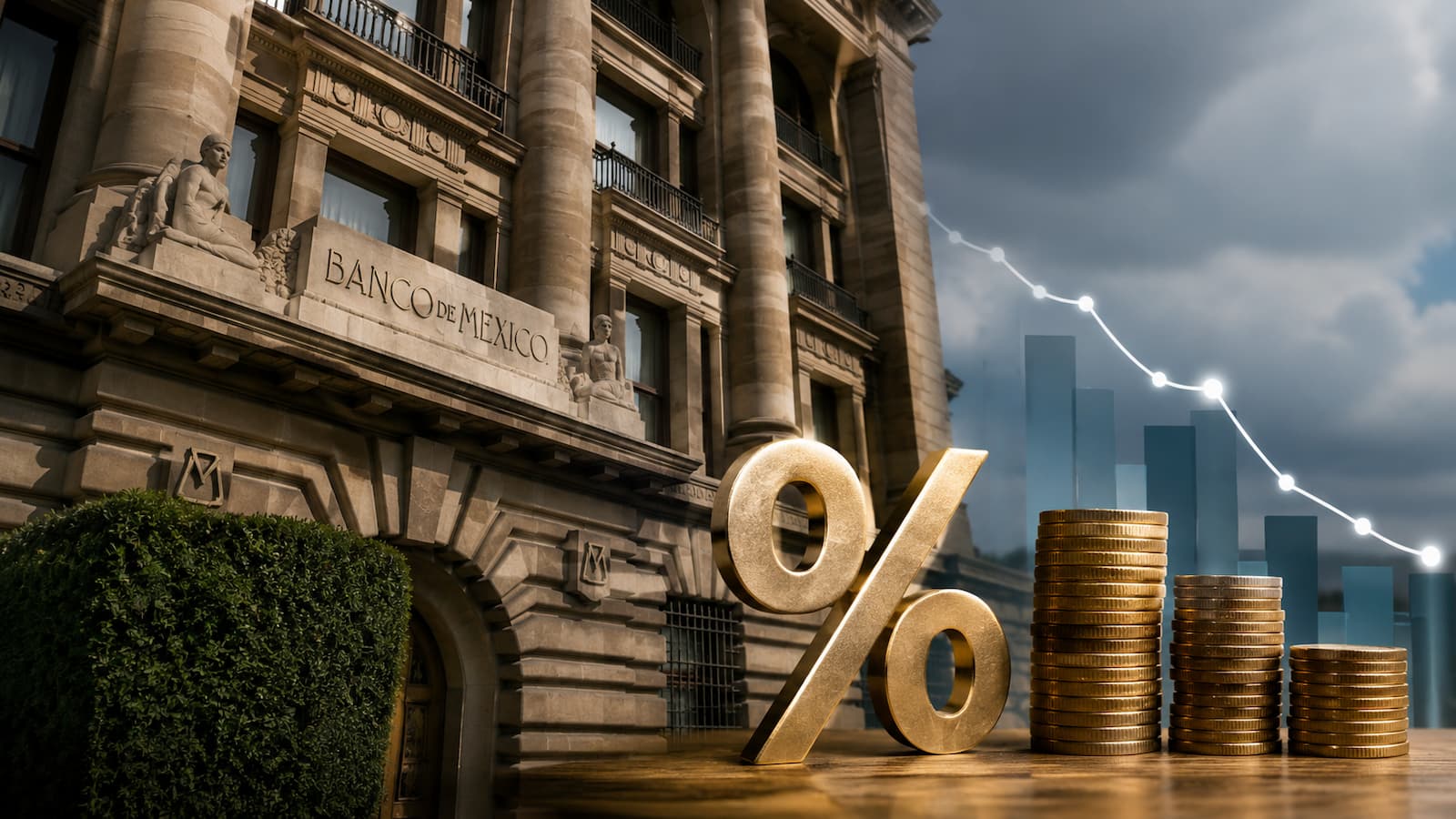 Banxico mantiene la tasa en 6.50% mientras ajusta la trayectoria de inflación hacia el 3%.
