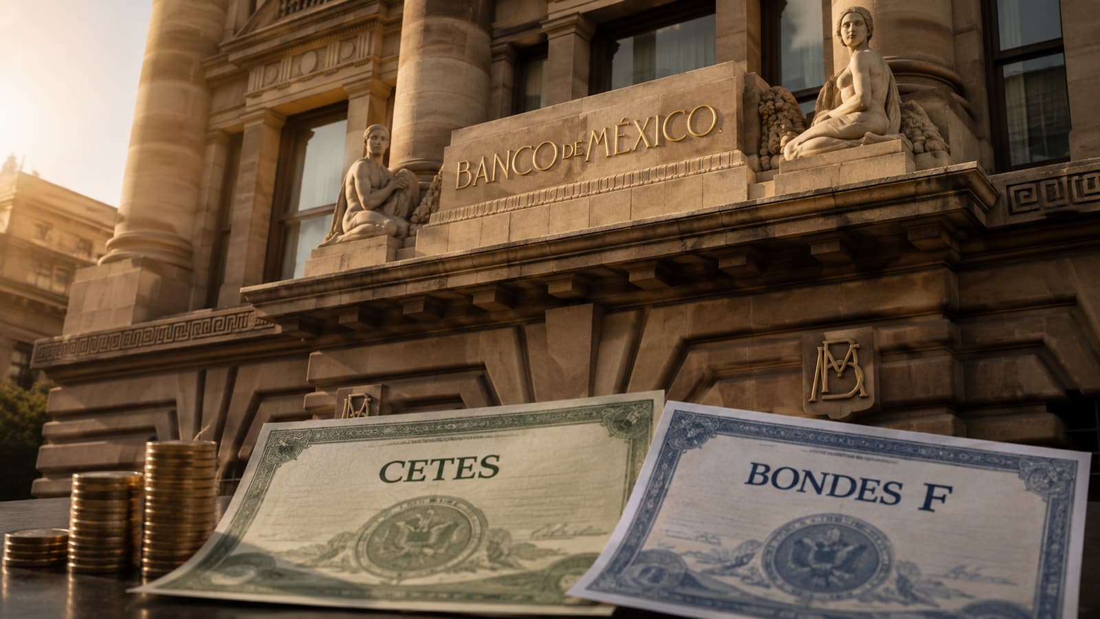 Banxico podrá comprar CETES y Bondes F para administrar la liquidez del mercado de dinero.