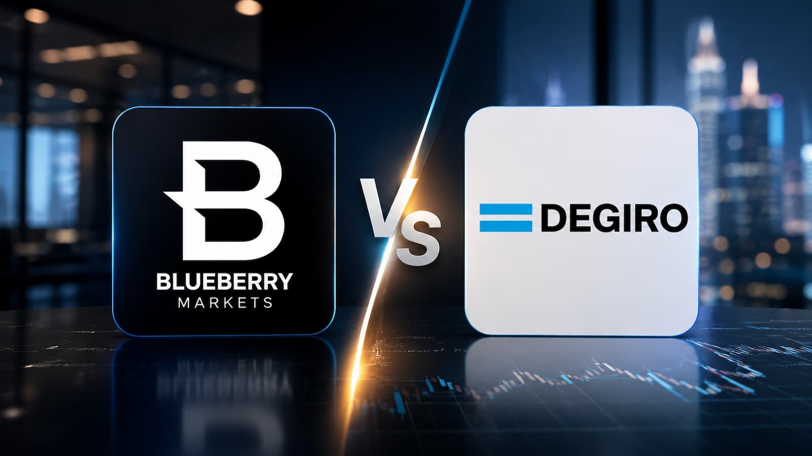 Blueberry Markets vs DEGIRO brókers con usos muy distintos
