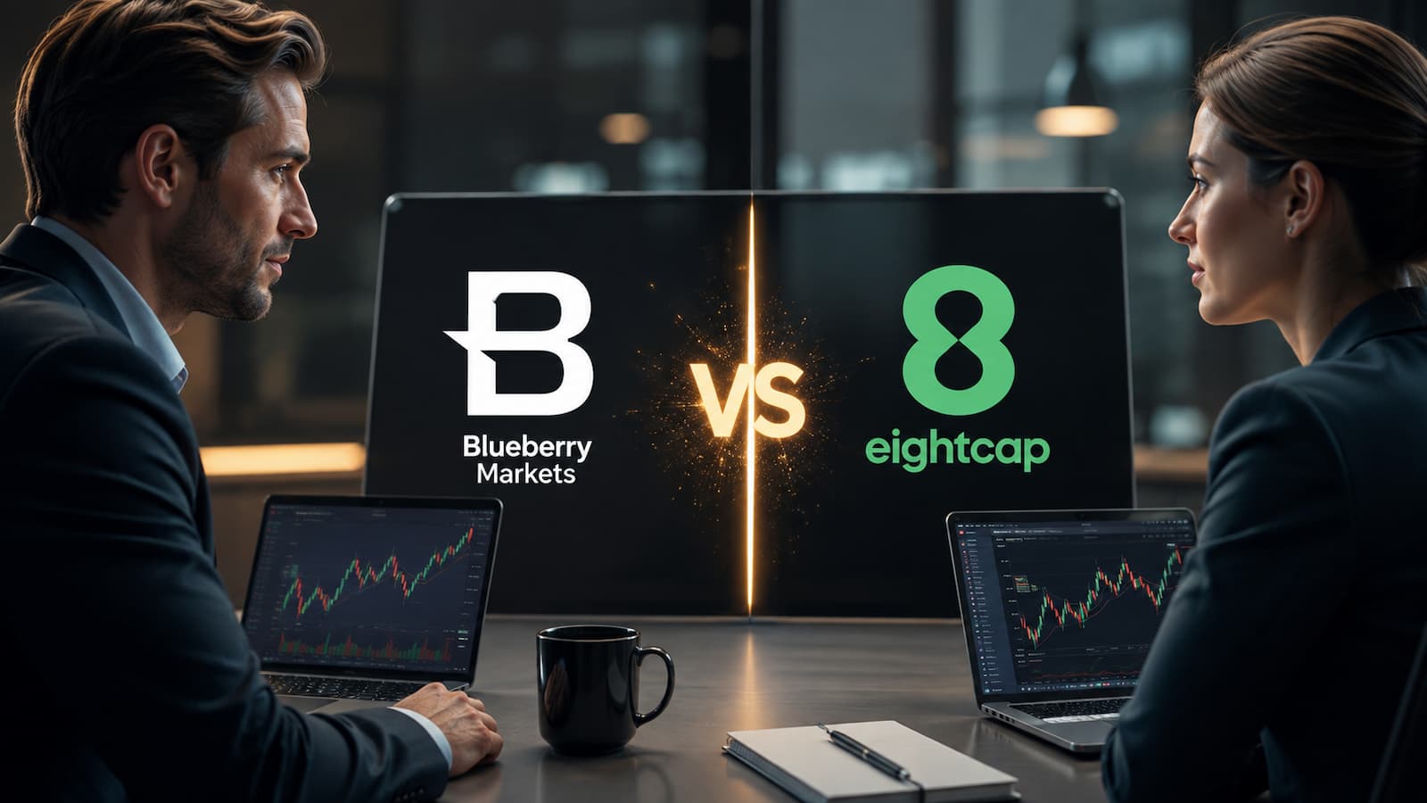 Blueberry Markets vs Eightcap en costes plataformas y CFDs