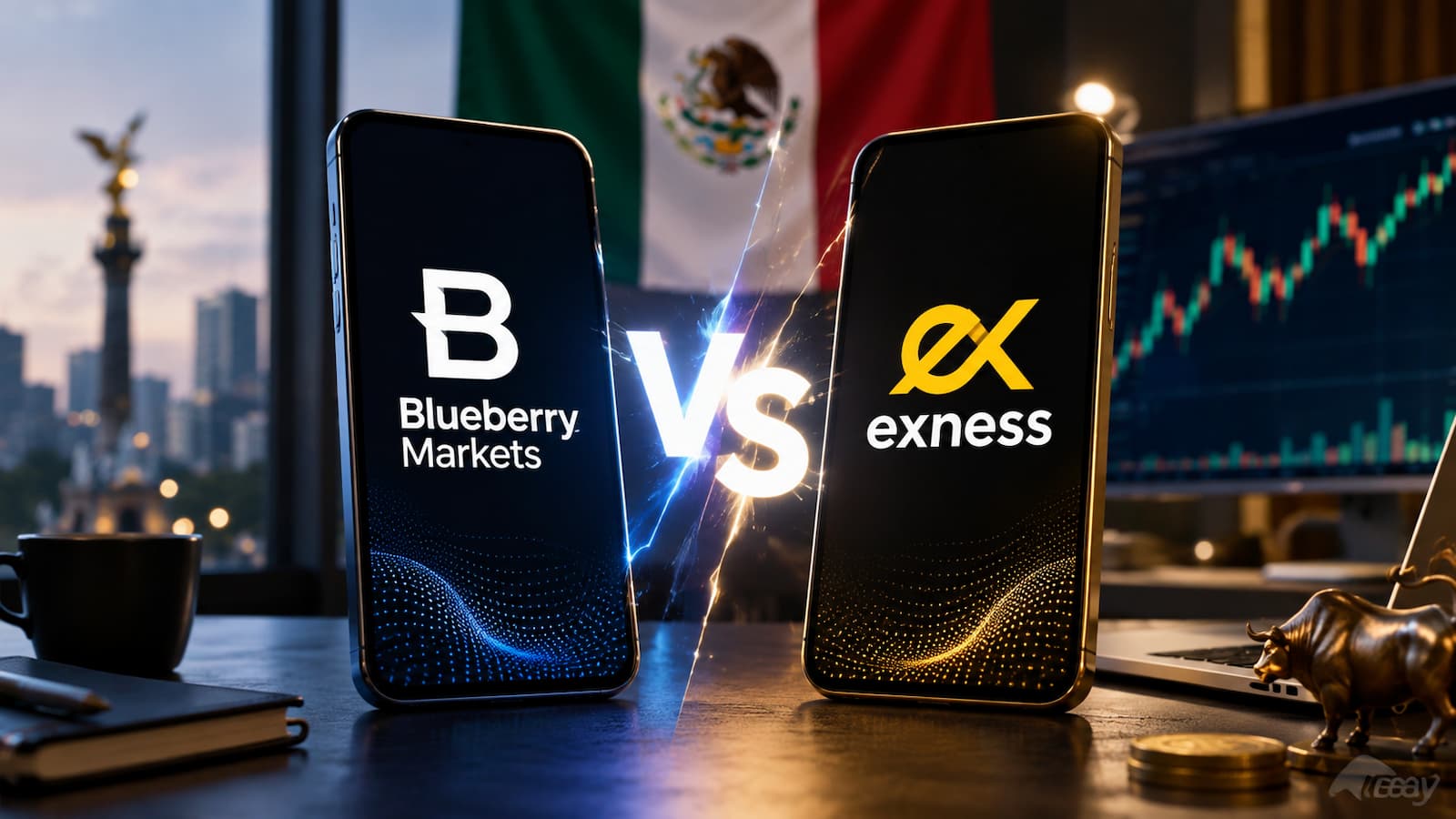 Blueberry Markets vs Exness frente a frente para traders en México