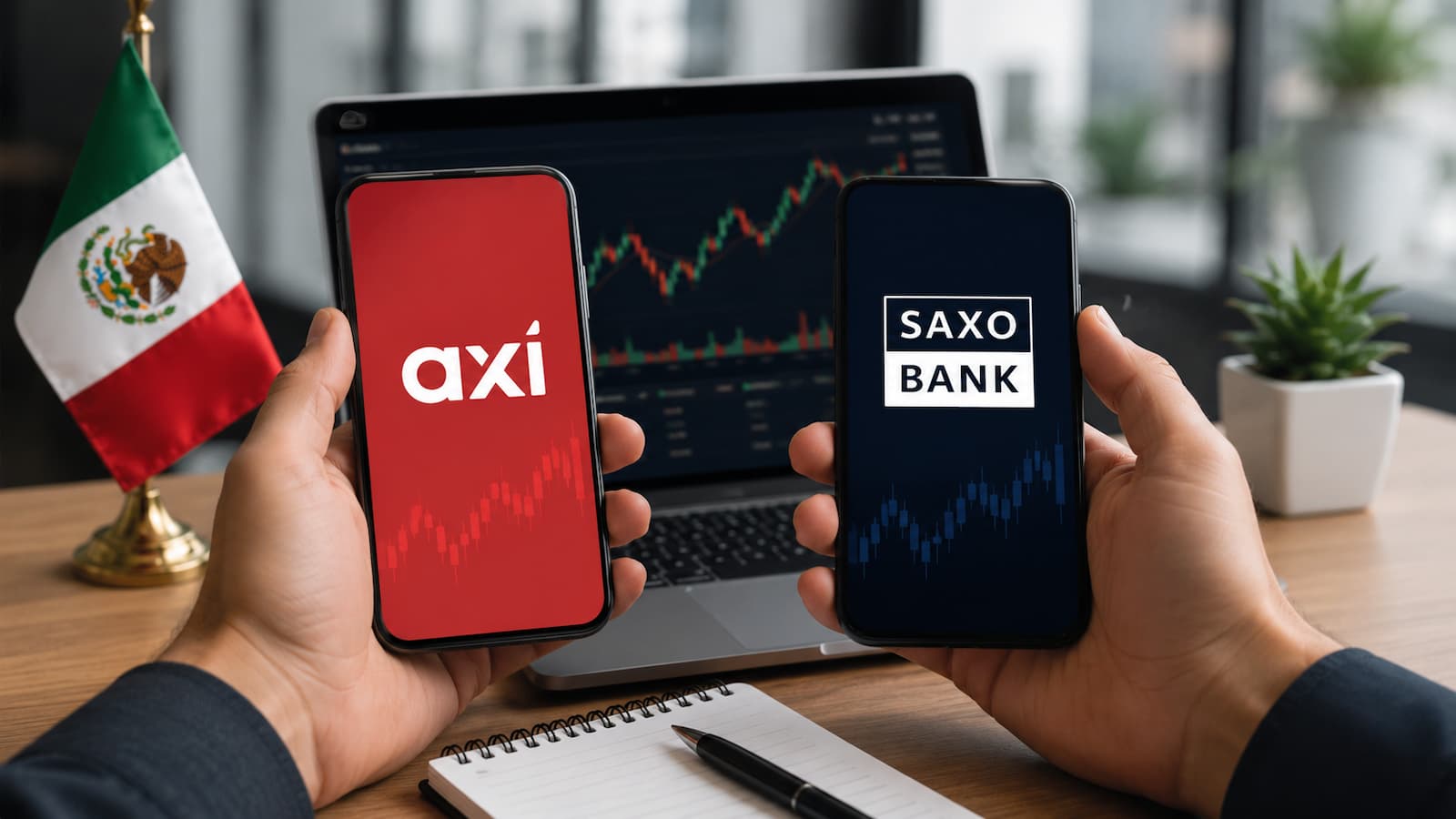 Comparativa Axi vs Saxo Bank para usuarios en México