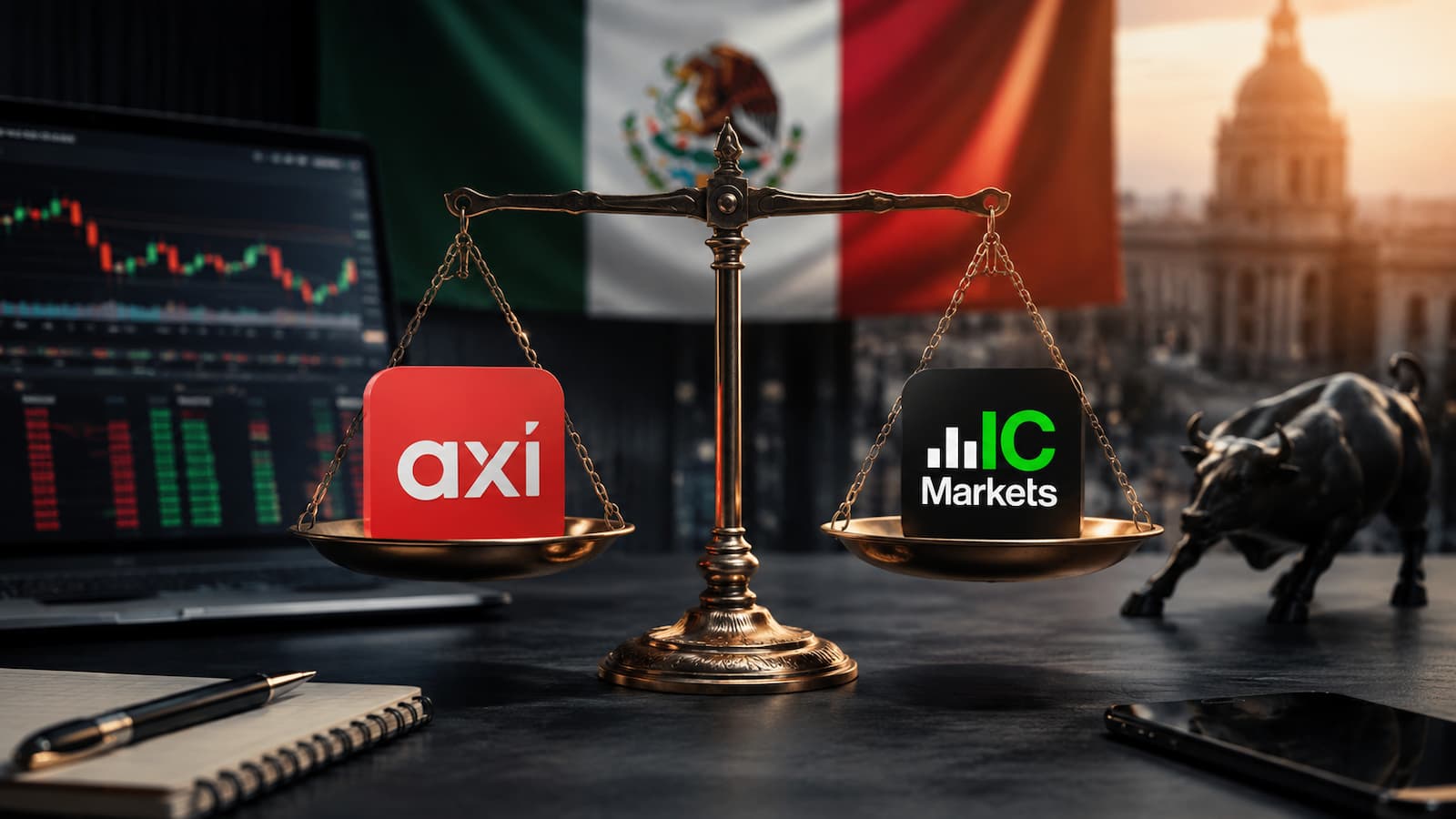 Comparativa de Axi e IC Markets para traders en México