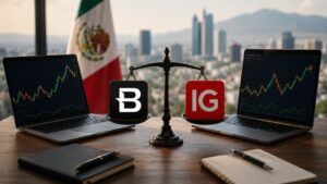 Comparativa entre Blueberry Markets e IG para usuarios de México
