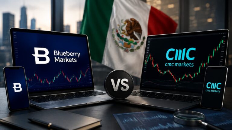 Comparativa entre Blueberry Markets y CMC Markets para usuarios de México