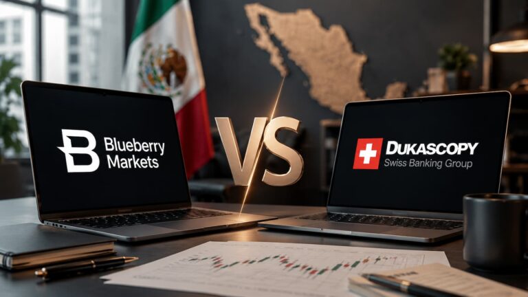 Comparativa entre Blueberry Markets y Dukascopy para traders de México