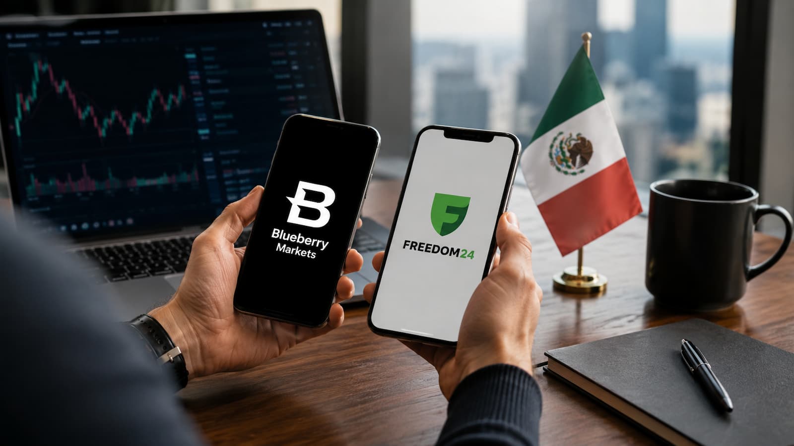 Comparativa entre Blueberry Markets y Freedom24 para usuarios de México