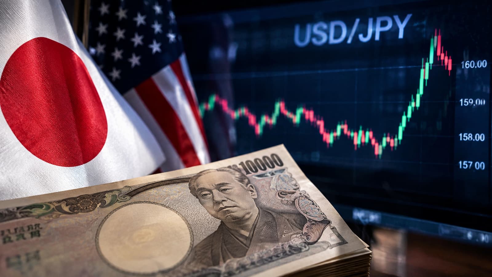 El USD JPY vuelve a acercarse a 160 tras la intervención coordinada sobre el yen.