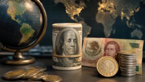 El USD MXN ronda 16.97 mientras el dólar global mantiene fuerza antes de Jackson Hole.