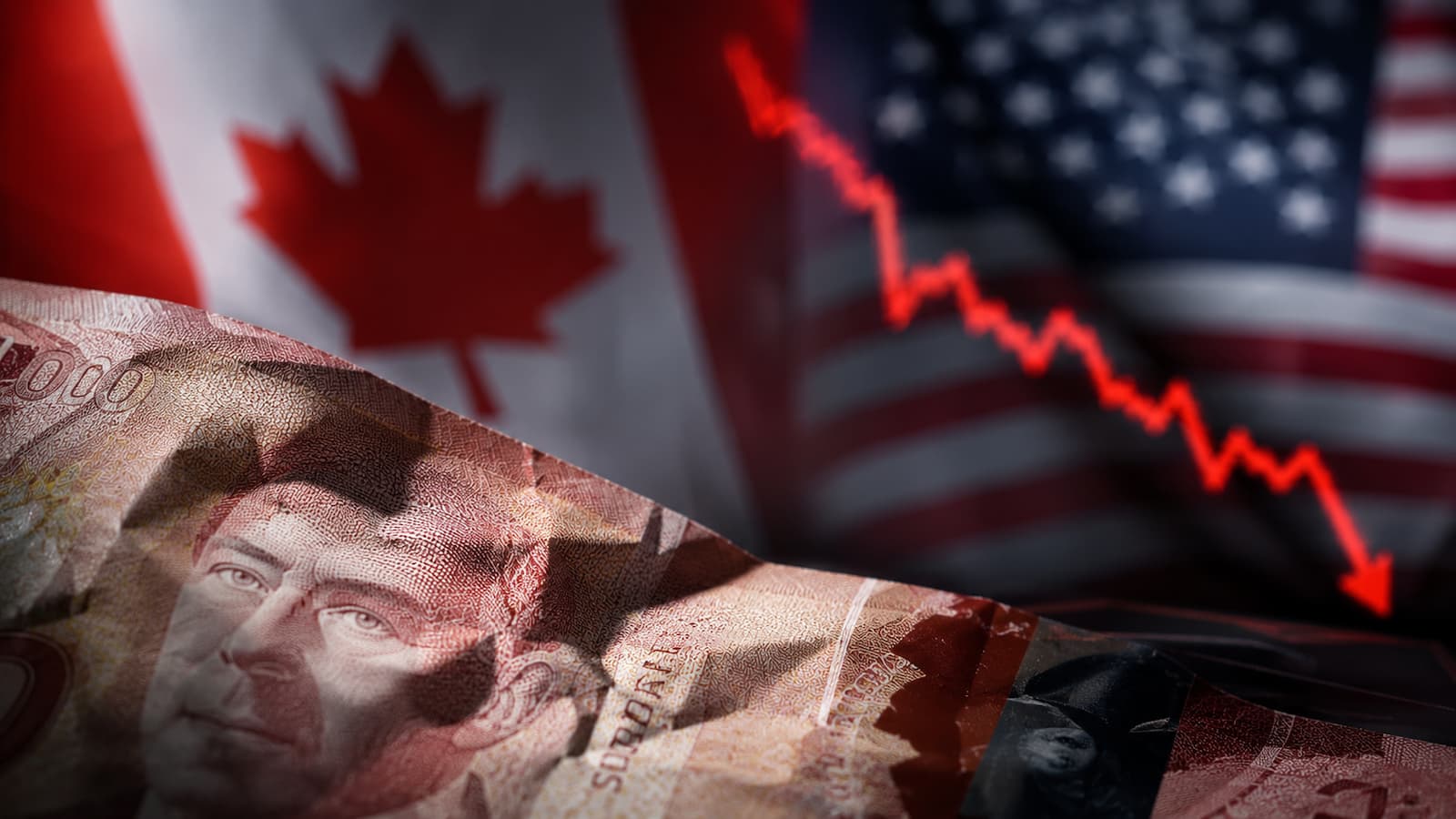 El dólar canadiense cede tras la nueva escalada arancelaria entre Canadá y Estados Unidos.
