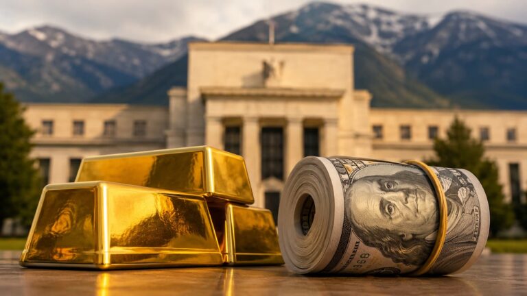 El oro y el dólar llegan a Jackson Hole con el foco puesto en tasas y rendimientos.