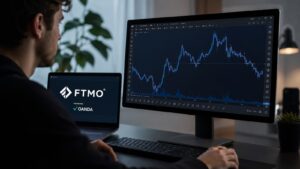 FTMO incorpora TradingView vía OANDA para sus cuentas simuladas y procesos de evaluación.