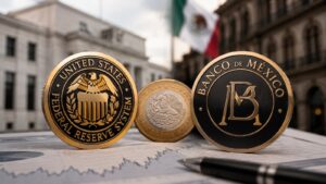 Fed y Banxico publican minutas consecutivas con el peso y el diferencial de tasas en foco.