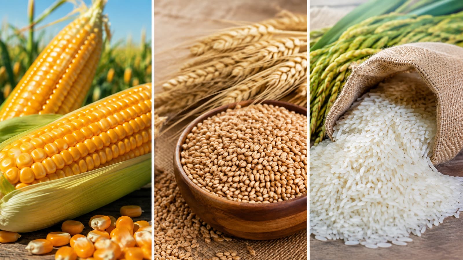 Maíz trigo y arroz siguieron rutas distintas en el mercado internacional durante julio.