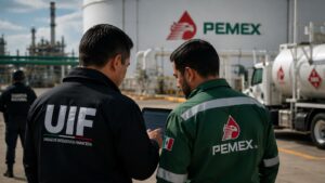 Pemex y la UIF reforzarán el intercambio de información contra el mercado ilegal de combustibles.