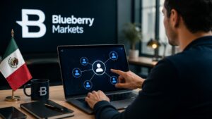 Programa de referidos de Blueberry Markets explicado para usuarios de México