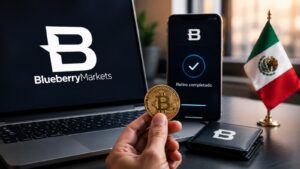 Retiro por criptomonedas en Blueberry Markets en México