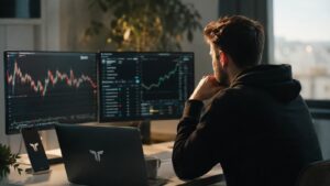 Tradeify publica tasas de evaluación payout y transición a cuentas live.