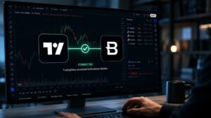 TradingView conectado a Blueberry Markets desde una plataforma