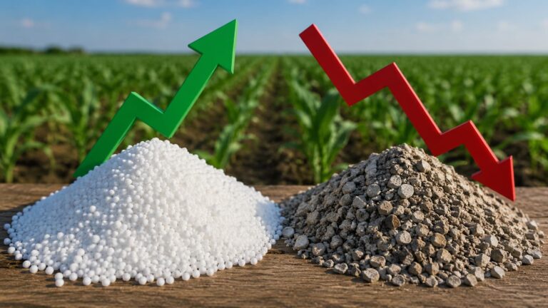 Urea y roca fosfórica avanzaron en direcciones opuestas durante julio.