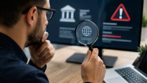 Verificar dominio entidad y regulador ayuda a detectar plataformas no autorizadas