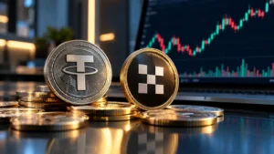 Ajuste de KIOXIA USDT en OKX tras el split 3 1 de la acción.