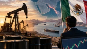 Brent y WTI repuntan mientras México vigila Ormuz la Mezcla Mexicana y el USD MXN.