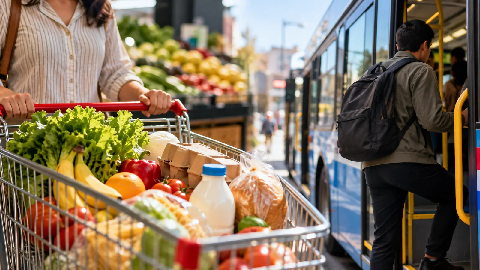 Comida y transporte concentran más de la mitad del gasto monetario de los hogares mexicanos.