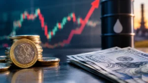 El peso mexicano cede mientras petróleo tasas y dólar elevan al USD MXN hacia 17.15.