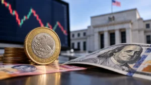 El peso mexicano intenta estabilizarse frente al dólar después de la subida de tasas de la Fed.
