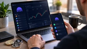 Estado de depósitos y retiros cripto en Kraken.