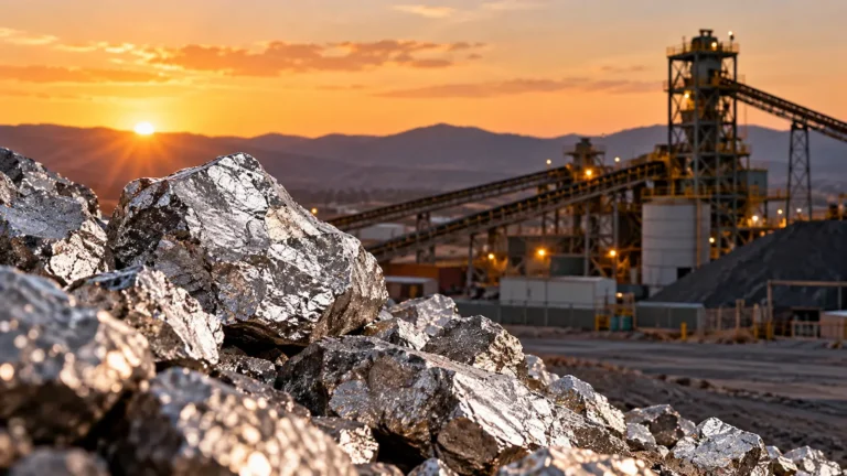 La producción mexicana de plata bajó 2.3% anual en julio según la EIMM del INEGI.