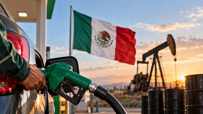 México eleva el estímulo fiscal a gasolinas mientras el petróleo sigue bajo presión.